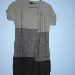 Three Toned Long Sweater by BCBG Maxazaria 100% Wool
